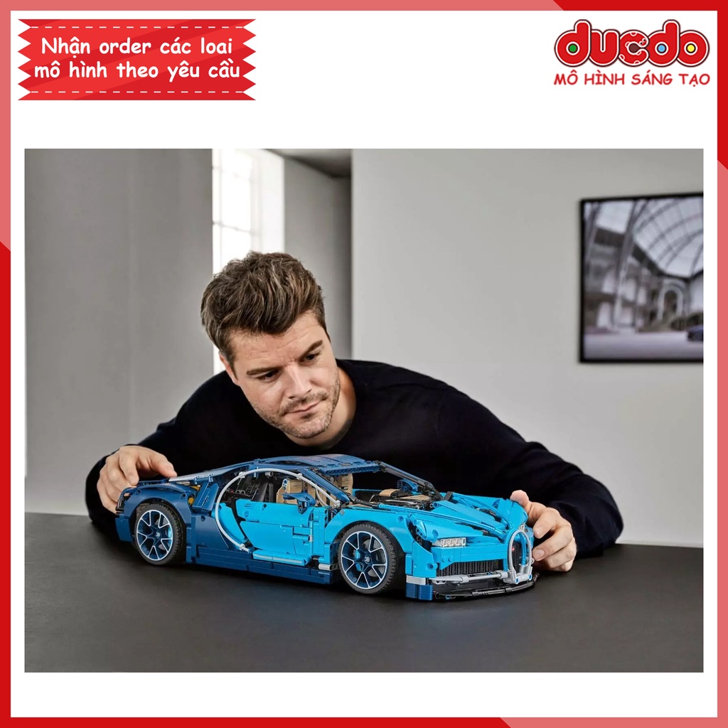 90088 Lắp ghép Mô hình siêu xe Bugatti - Đồ chơi Xếp hình Technic 42083 Bugatti Chiron Lepin 20086