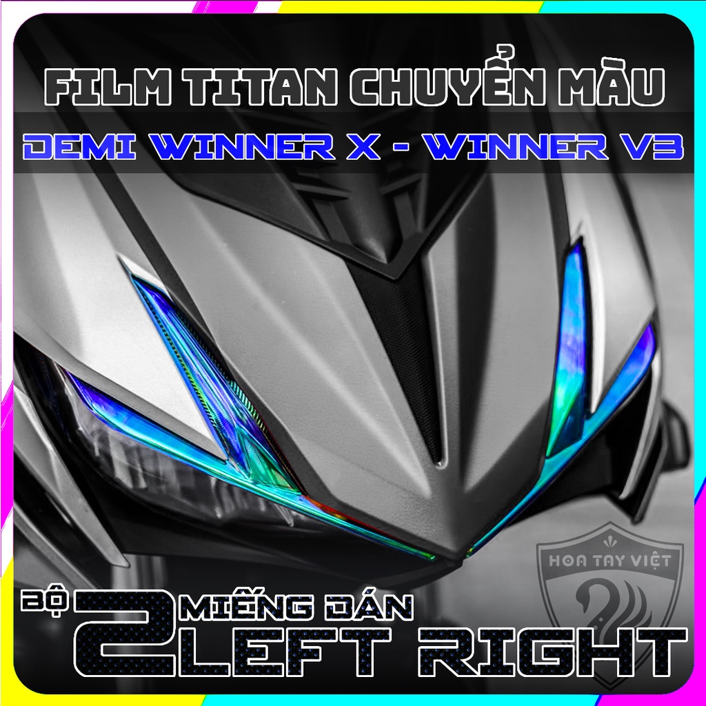 Decal ĐỊNH VỊ Winner X [Honda RS-X] chuyển màu DEMI Winner X 3 lớp chống trầy và nổi bật