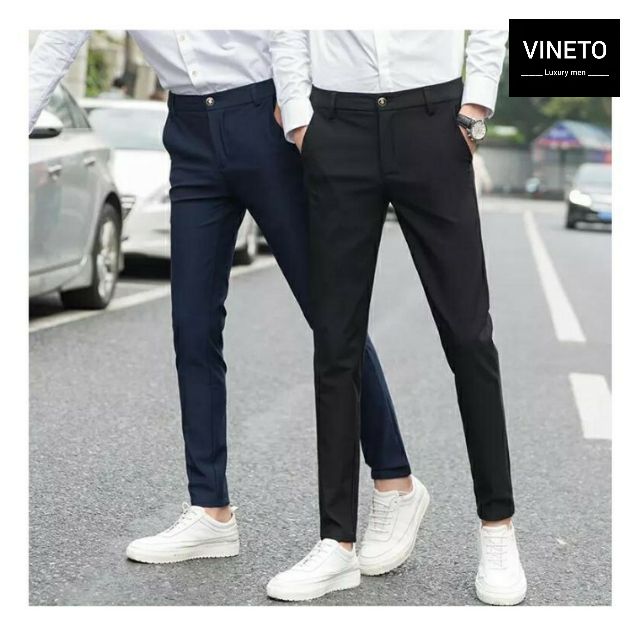 Quân Âu Nam Cao Cấp vải Lụa Co Giãn Chống Nhăn Kiểu Dáng Hàn Quốc | BigBuy360 - bigbuy360.vn