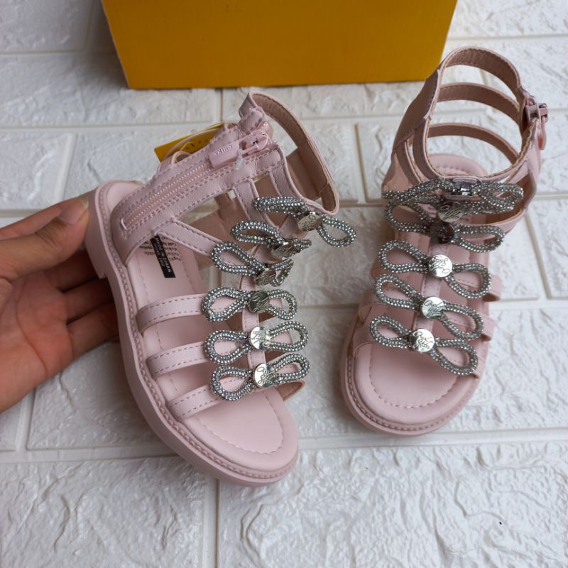 Sandal bé gái.Giày sandal chiến binh cao cổ cá tính cho bé gái mền nhẹ êm chân