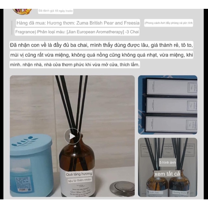 Tinh dầu thơm Aroma 100ml