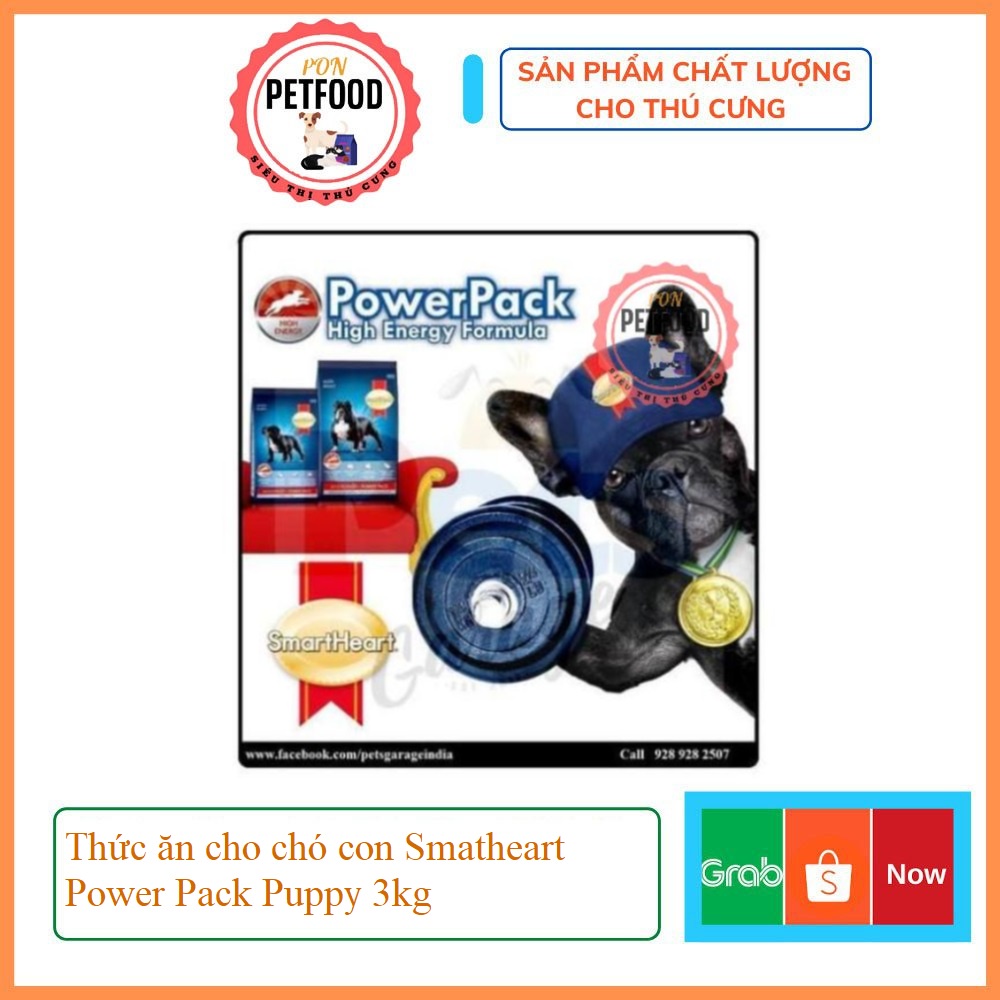 Thức ăn cho chó con Smatheart Power Pack Puppy 3kg