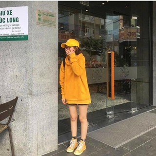 Áo HOODIE BASIC YELLOW Vàng Trơn UNISEX