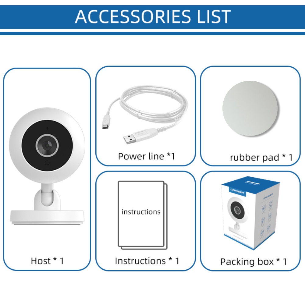 Camera Thông Minh Xoay 360 Độ IP01 A2 IP01 Kết Nối Wifi Không Dây Hỗ Trợ Tầm Nhìn Ban Đêm