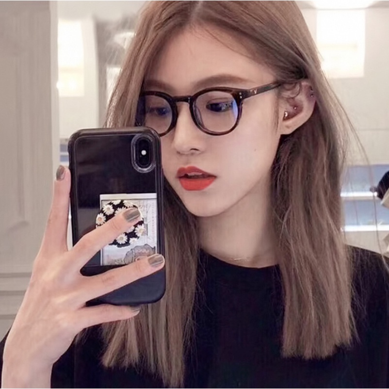 Mắt kính gọng tròn chống tia bức xạ thời trang dành cho nam nữ