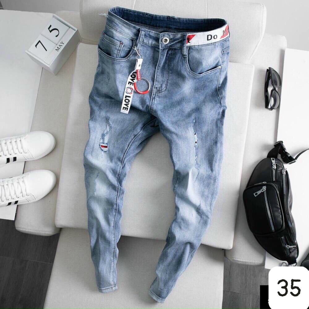 Quần jean nam 💝Freeship💝 Quần Bò Nam Co Giãn 4 Chiều HU04