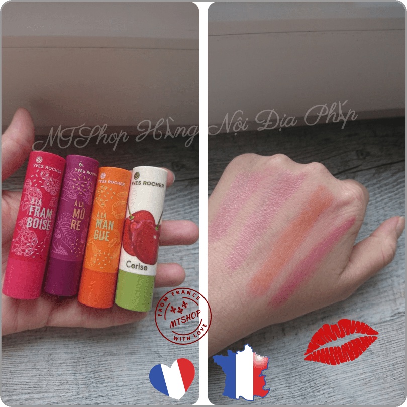 Son Dưỡng Thiên Nhiên Nội Địa PHÁP YVES ROCHER - Môi Mềm Như Nhung