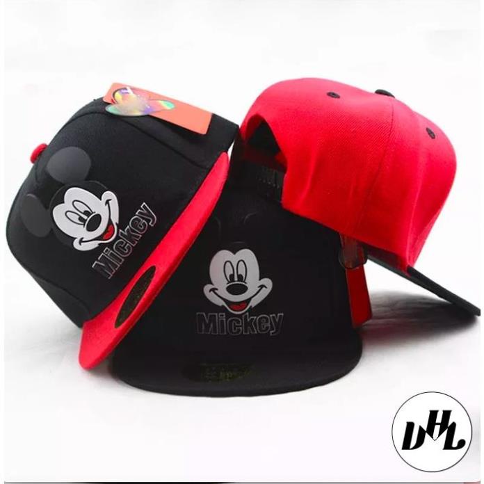 Mũ cho bé (3 đến 6 tuổi), nón trẻ em HIPHOP SNAPBACK MICKEY cho bé vải mịn cao cấp thời trang (Ảnh thật)