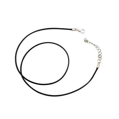 Ring Necklace dây chuyền vòng cổ dây da phối nhẫn xích titan không gỉ không đen cho nam nữ