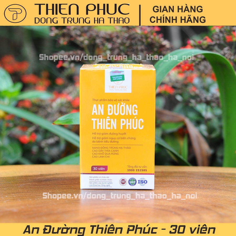 An Đường Thiên Phúc - Hỗ trợ tiểu đường - Hộp 30 viên