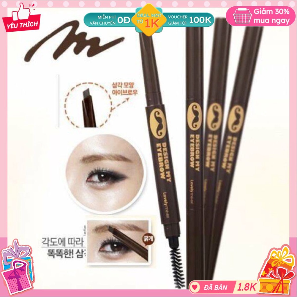 Chì kẻ mày ngang Nâu