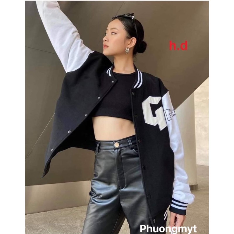 Áo gió BOMBER G chữ trắng HĐ12