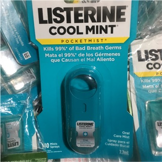 xịt thơm miệng listerine pocket mist cool mint 7.7ml