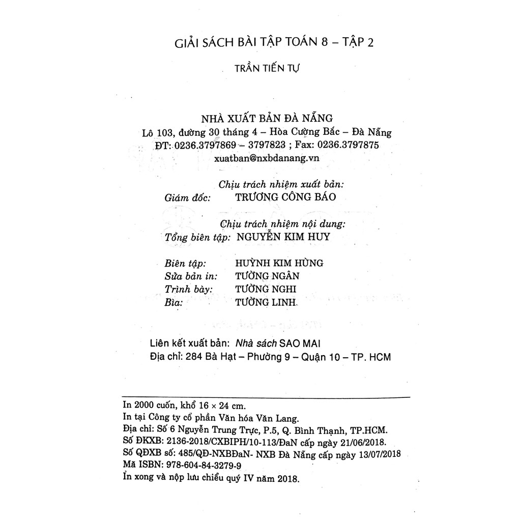 Sách - Giải Sách Bài Tập Toán Lớp 8 - Tập 2