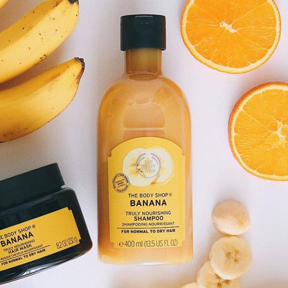 (400ml) Dầu Gội Chuối Banana Truly Nourishing Shampoo THE BODY SHOP