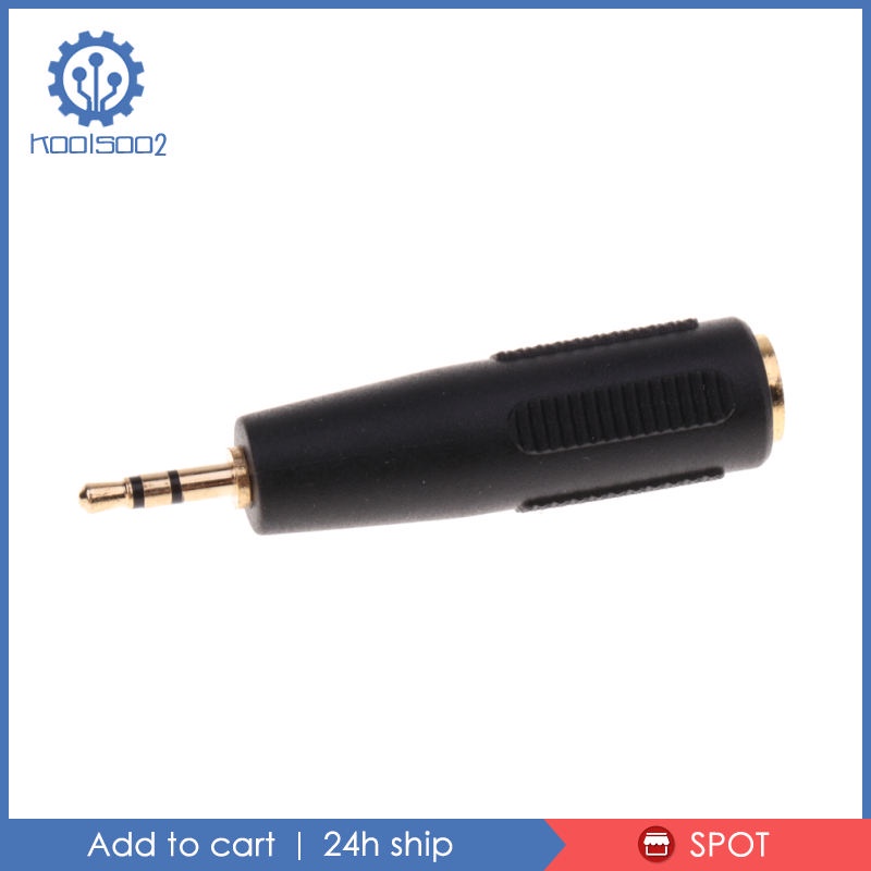 2.5mm   to 3.5mm STEREO Audio Adaptor Connector Socket Female Plug Male