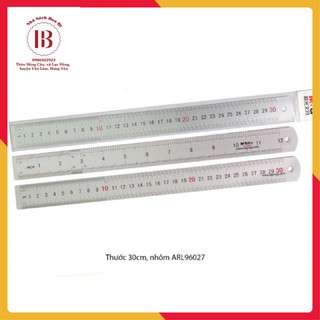 Thước kẻ nhôm/thước sắt/ thước kĩ thuật 20cm/30cm MG ko phai mờ số