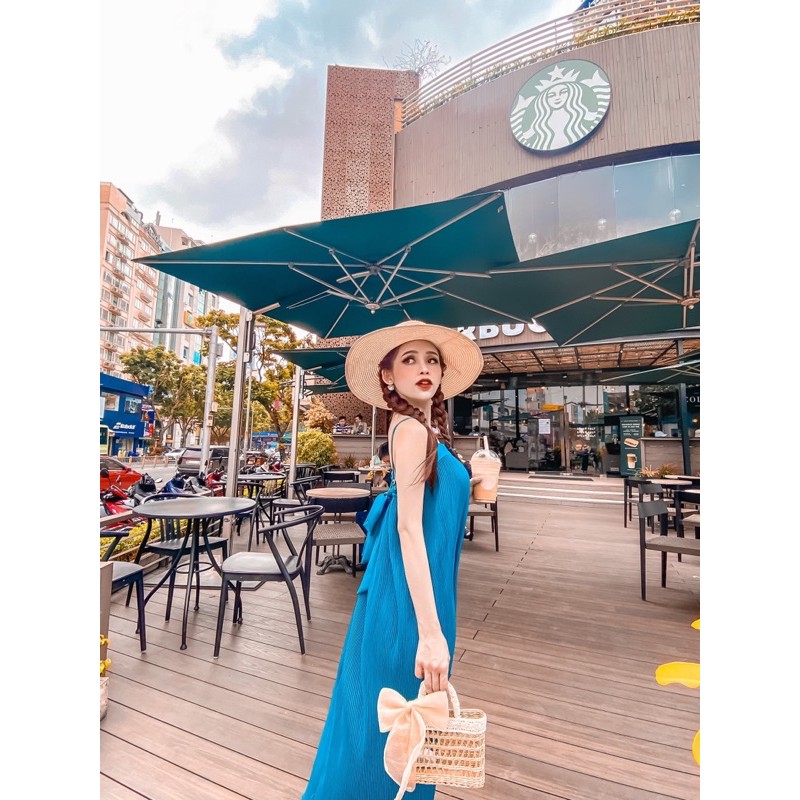 đầm xèo 2dây dập ly thắt nơ dã ngoại đi biển | BigBuy360 - bigbuy360.vn