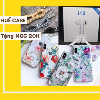 [COMBO] Tai nghe i12 + Ốp hoa iphone + Cáp sạc 💕 Freeship 💕Giảm 15K ốp iphone nhập [DONG15] 💕Giá rẻ, chất lượng, cute