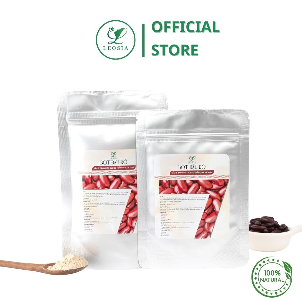 Bột Đậu Đỏ đắp mặt nạ Leosia nguyên chất 100G | 100% Hữu cơ