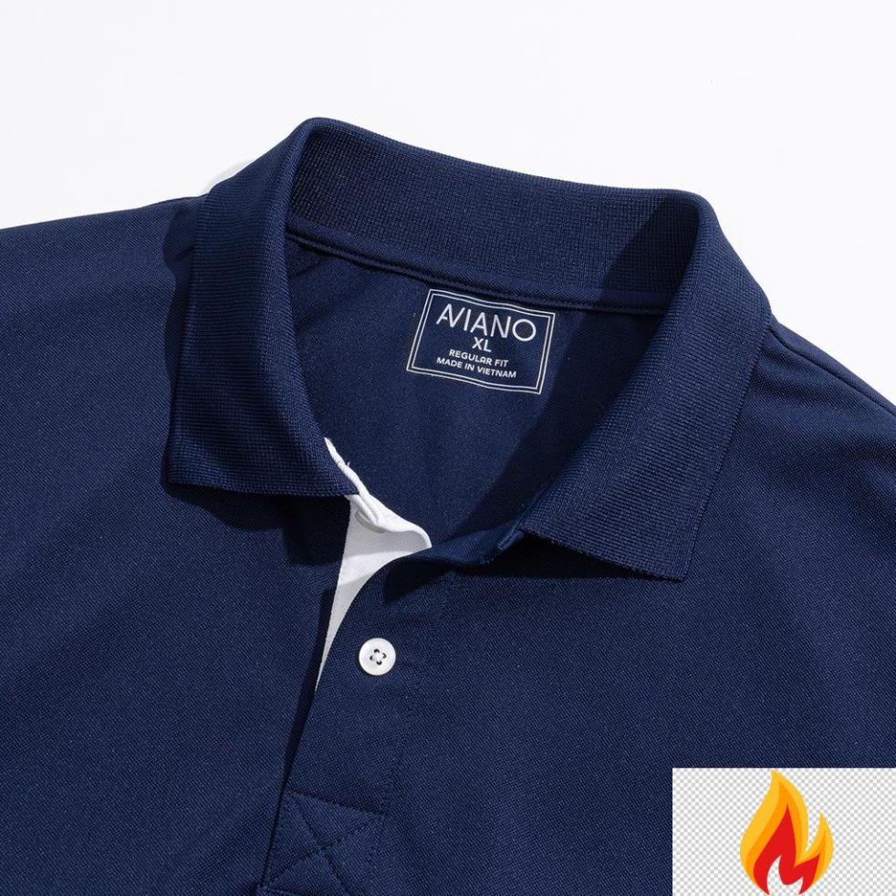 Bộ Thể Thao Nam Có Cổ Sọc Ngang Phối Màu Cao Cấp AVIANO -KJG()*