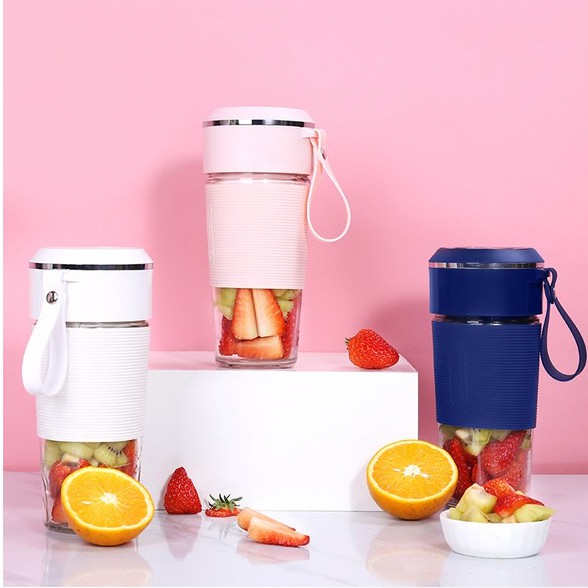 Máy Xay Sinh Tố Cầm Tay Mini Đa Năng Cao Cấp JUICER Dung Tích 400ml, Pin 2000mA [ Bảo Hành 12 Tháng] [ Tặng Kèm Quà ]