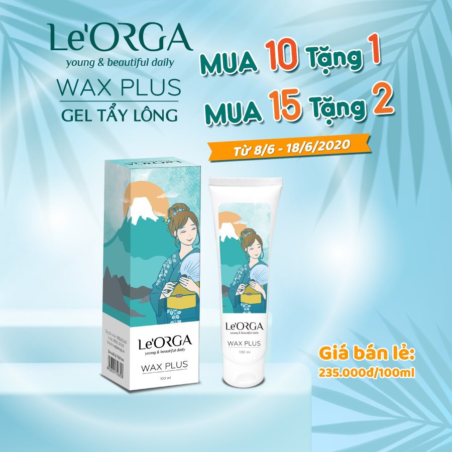 Kem Tẩy Lông Le ORGA WAX PLUS Dưỡng Trắng - Cấp ẩm cho da Dung tích 100 ml | BigBuy360 - bigbuy360.vn