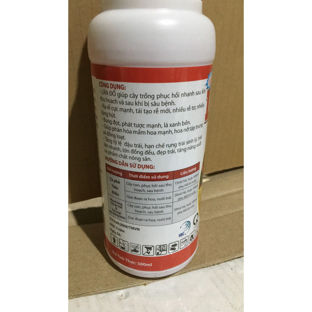 Lân Đỏ 40 phần trăm lọ 500ml