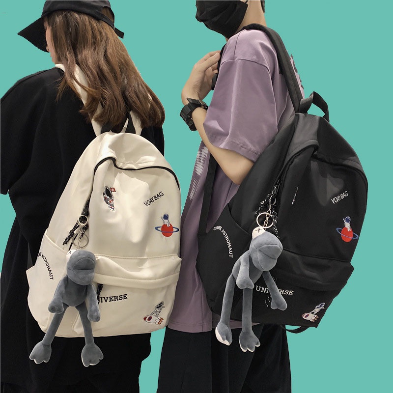 Balo thời trang nam nữ in hình phi hành gia phong cách trẻ trung dễ phối đồ