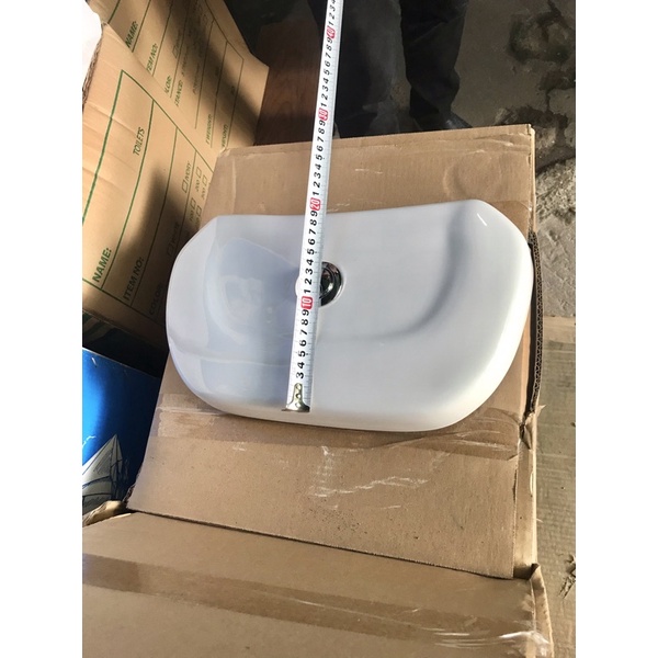Nắp sứ két nước bồn cầu nút nhấn Thái bình  dùng cho bệt viglacera VI88