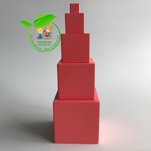 Tháp hồng 5 bậc Montessori (Toddler Pink Tower)