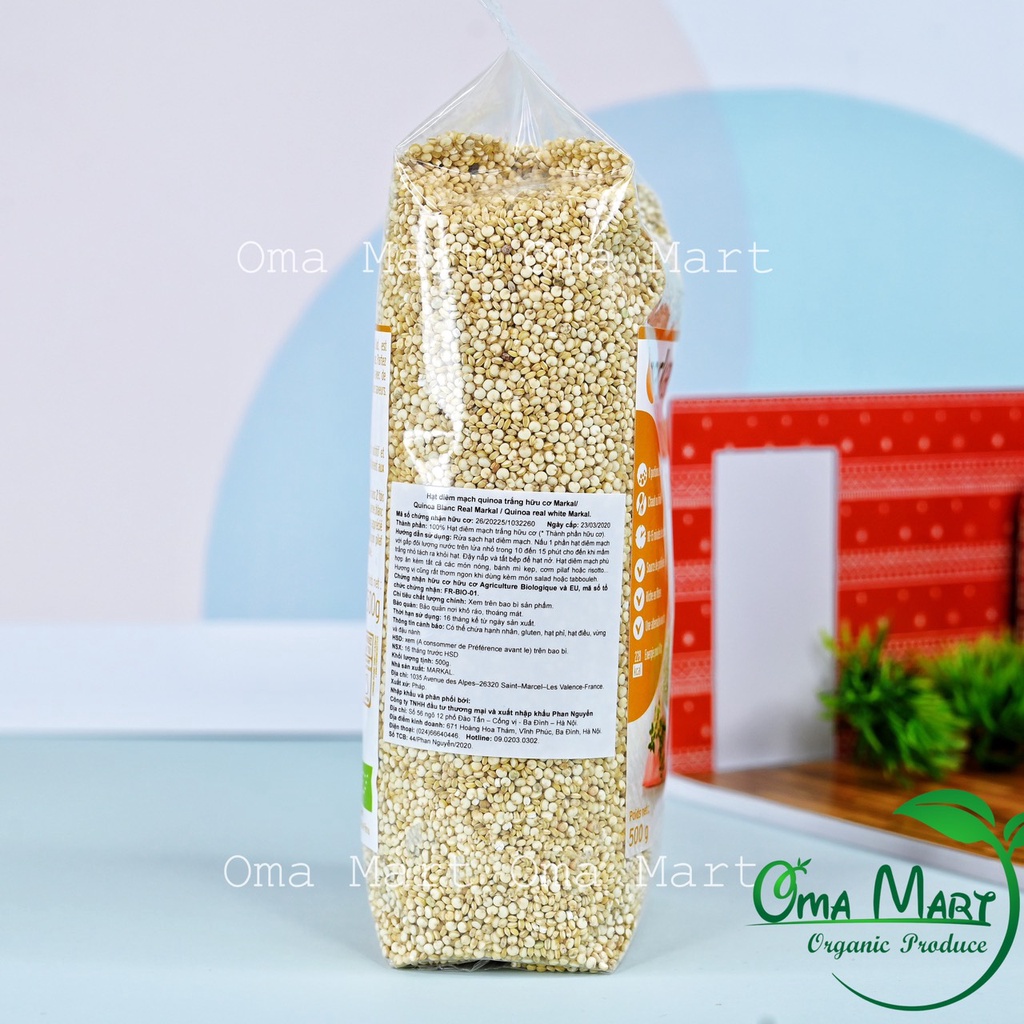 Hạt diêm mạch (Quinoa) hữu cơ Markal Pháp 500g