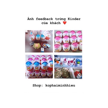 Trứng chocolate-đồ chơi Kinder Joy Ấn Độ, combo 12 quả