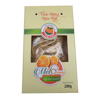 Hộp mứt múi cam sấy Melorange 200g