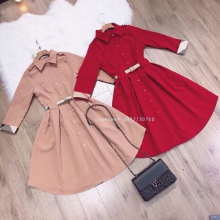 Đầm xoè BBR kèm belt