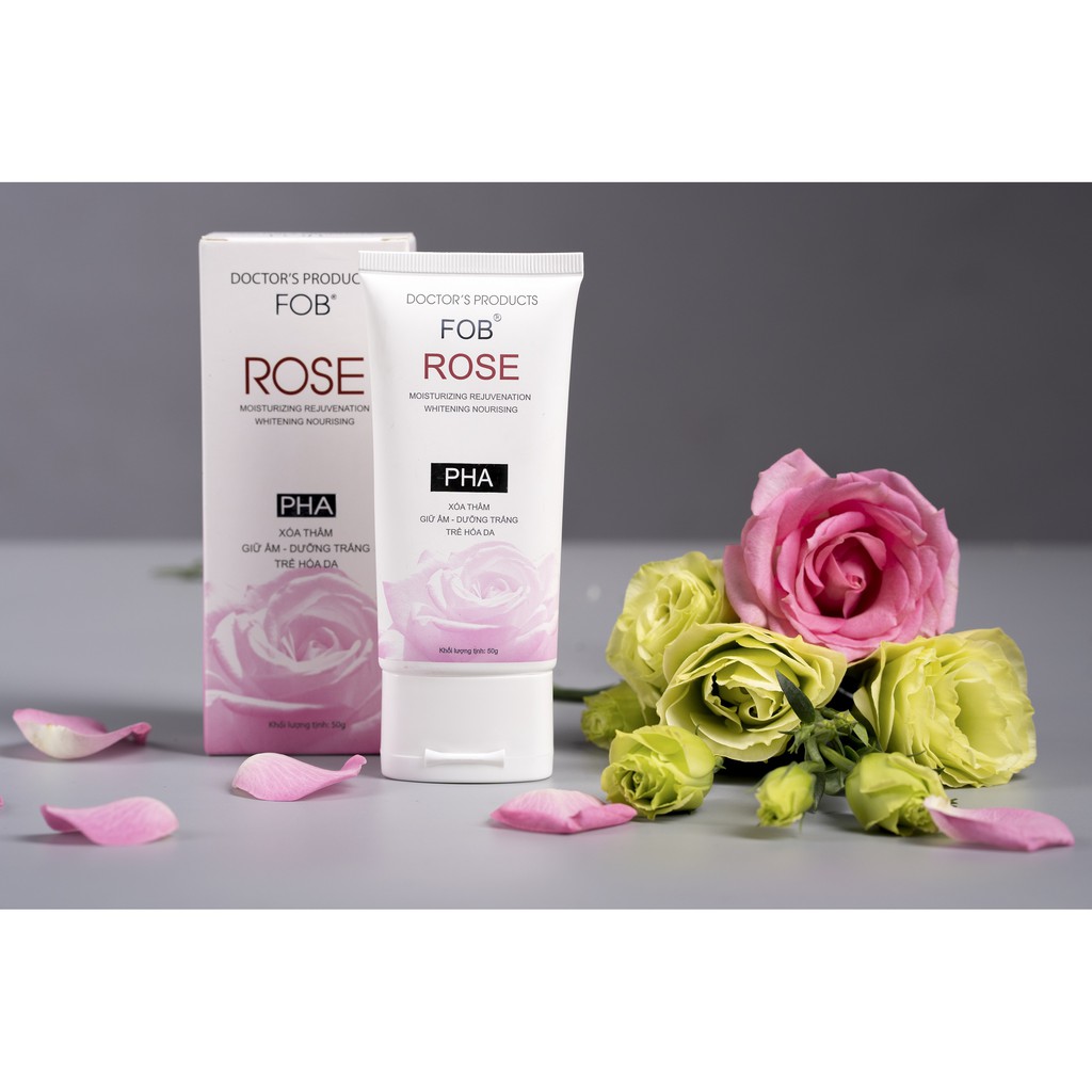 Kem xóa thâm giữ ẩm trắng da FOB ROSE