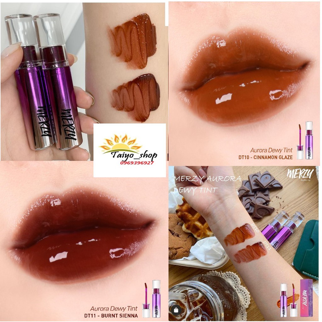 Son Tint Bóng Cho Đôi Môi Căng Mọng Merzy Aurora Dewy Tint 5.5g