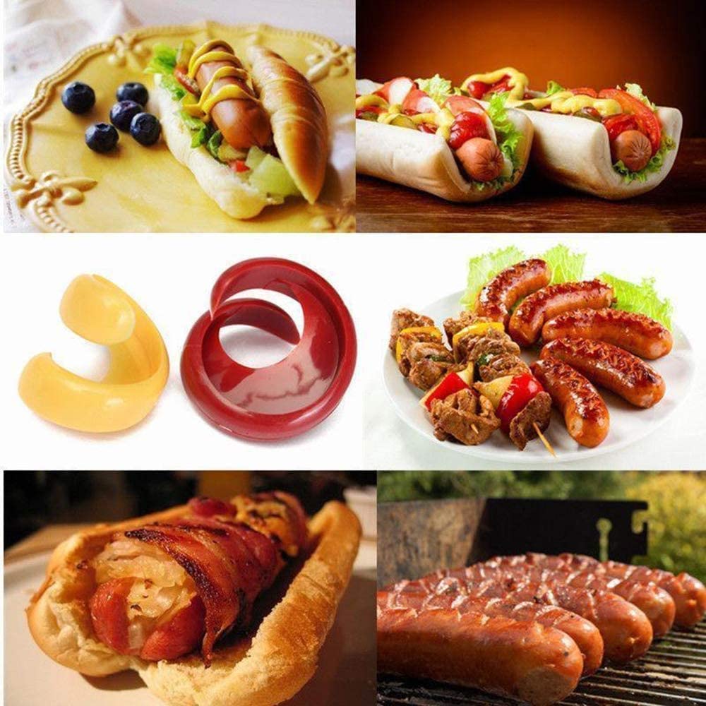 Bộ 2 Dụng Cụ Cắt Xúc Xích / Rau Củ ANAEAT Giúp Tạo Hình Xoắn Ốc Chuyên Dụng Trong Nhà Bếp