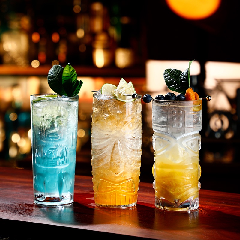 Ly Thủy Tinh Dày Trong Suốt Để Uống Rượu Cocktail tiki Ly Cocktail