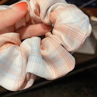 Combo 3 Cột tóc scrunchies sọc ca rô phong cách hàn quốc