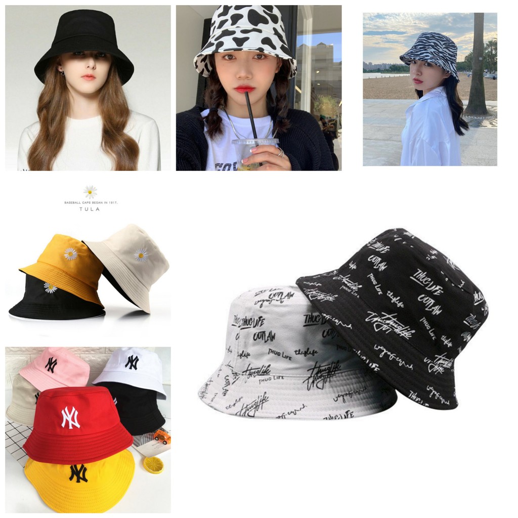 ( 20 mẫu hót ) Mũ Bucket vành tròn các loại siêu hót phong cách Unisex siêu đẹp giá rẻ
