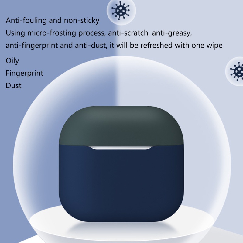 Vỏ Bảo Vệ Hộp Sạc Tai Nghe Apple 3 Bằng Silicon Chống Trầy Xước Có Thể Giặt