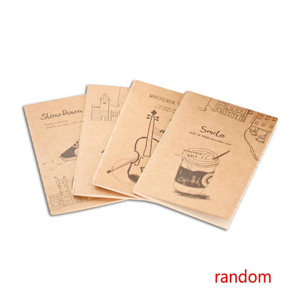 Sổ Tay Ghi Chú Mềm Mại Họa Tiết Hoạt Hình Dễ Thương Phong Cách Retro