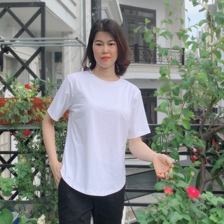 Áo Thun Nữ Cotton 4 chiều Dáng Suông, Vạt Bầu