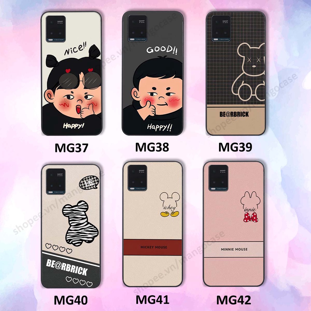 Ốp lưng Vivo Y21 / Y21s / Y33s in hình happy nice, bé gấu đáng yêu