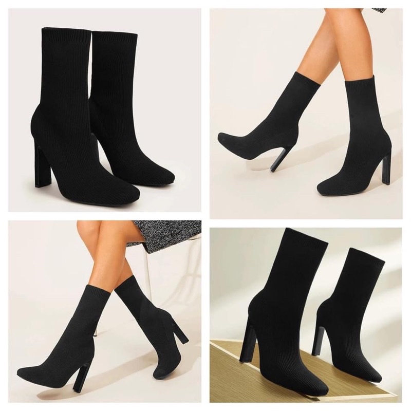 Boot len chun hàng uk sale sẵn đen 36