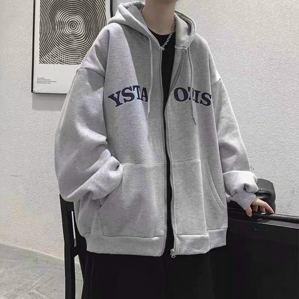 Áo Khoác Nam Dây Khóa Kéo YST Chất Nỉ Dày Mịn Nón 2 Lớp Form Rộng Che Nắng Tốt Mặc Đẹp Thời Trang mẫu mới Hottrend