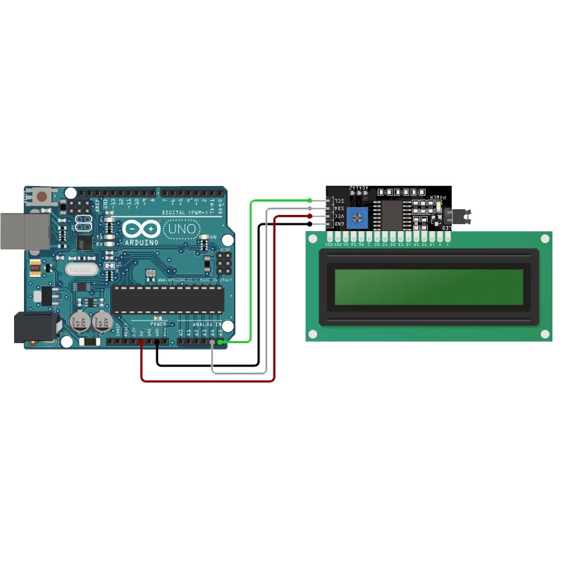 LCD 1602 có tích hợp module chuyển đổi I2C