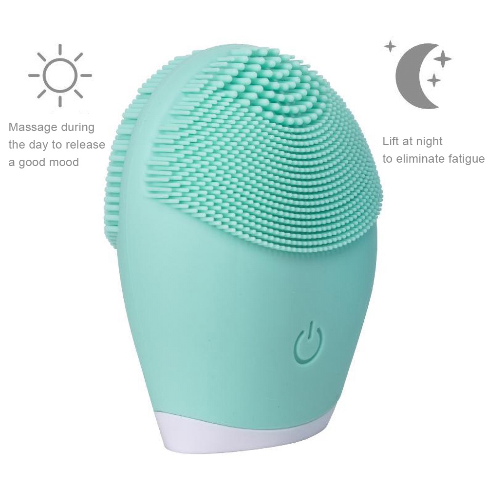 [Hàng mới về] Máy rửa mặt bằng silicone không thấm nước tiện lợi