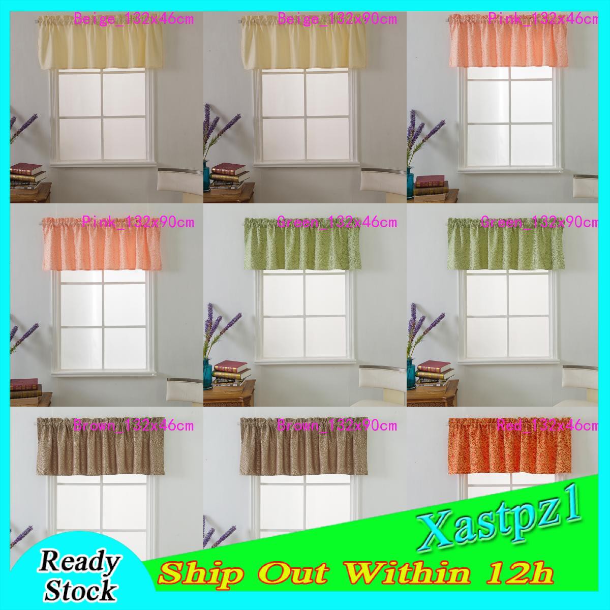 [Ready Stock] Window Voile Sheer Curtain Valance Tiers
